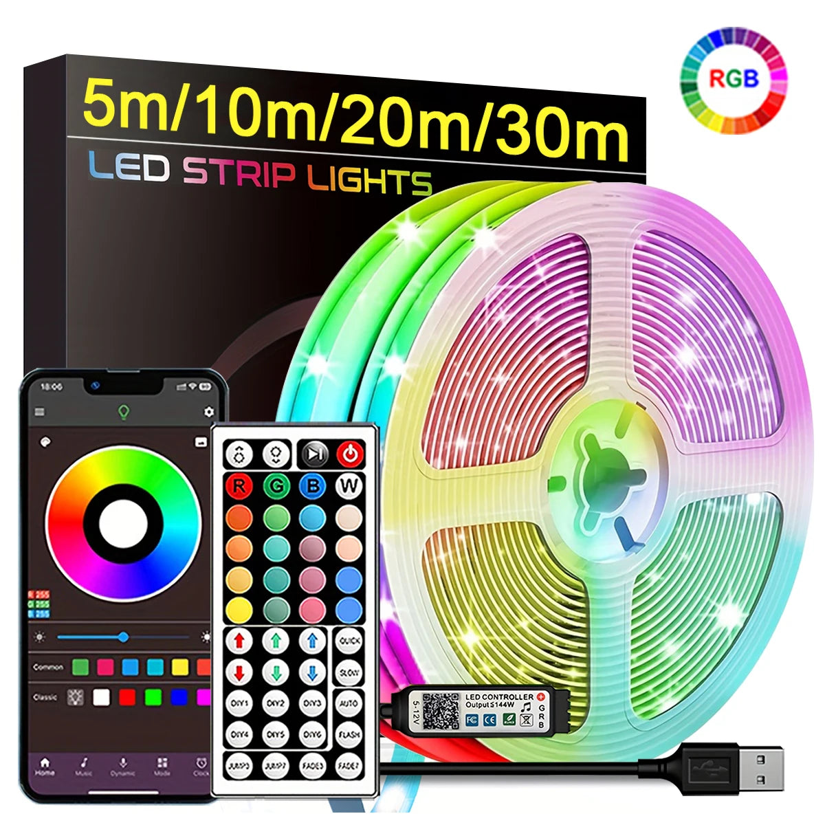 Krenyx™ Smart Ambient LED Strip Lights