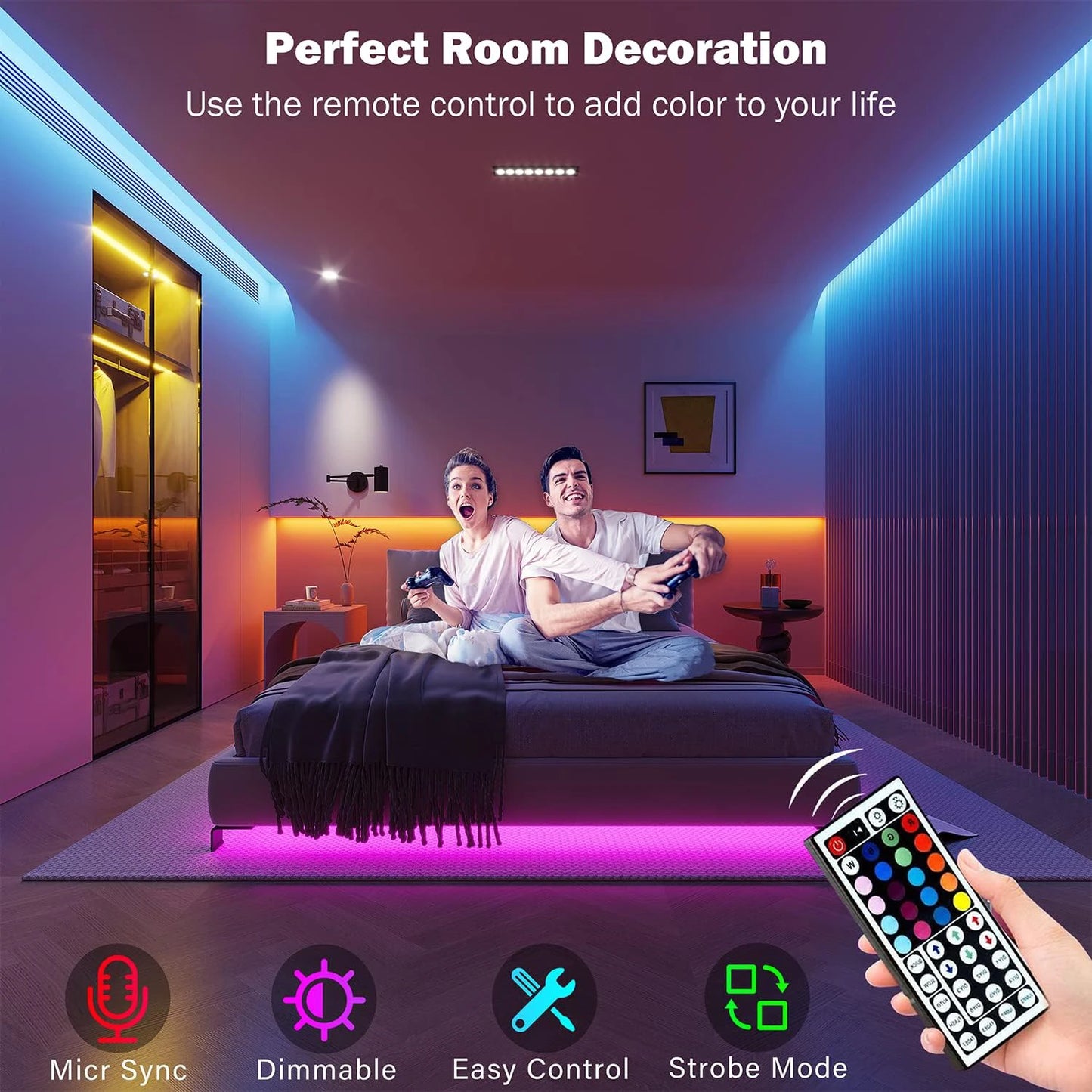 Krenyx™ Smart Ambient LED Strip Lights